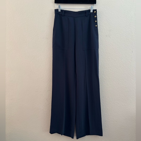 Polo Ralph Lauren Wide Leg Pants - Navy Blue - Women’s Size 2 - Picture 1 of 9